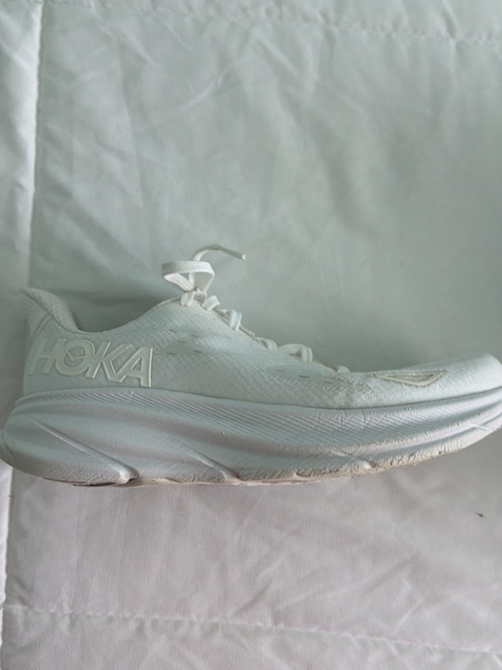 Hoka Clifton 9 White Size8 W